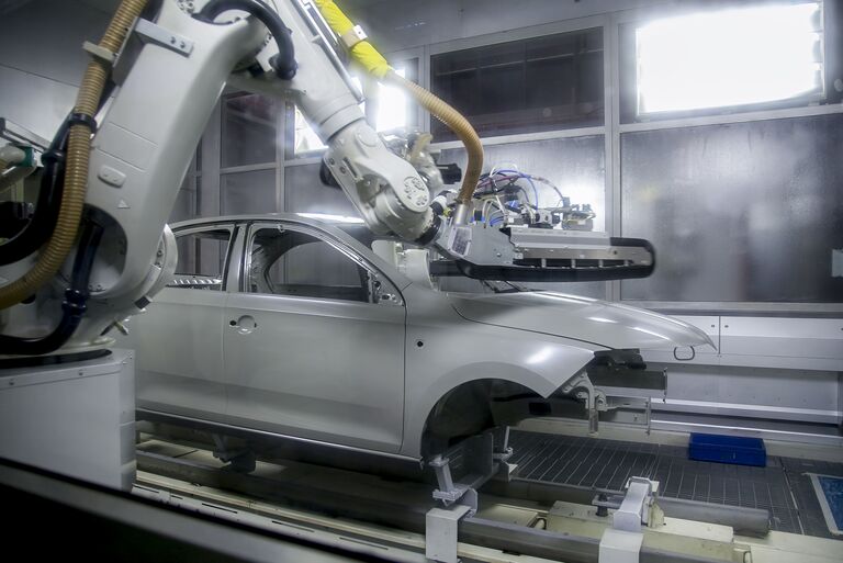 Linearschienen und Linearführungen in einem Roboter