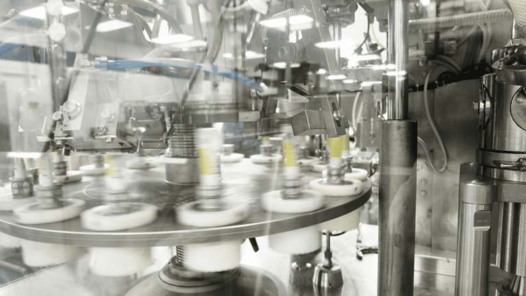 Wälzlager in Verpackungsmaschine von Tablettenröhrchen