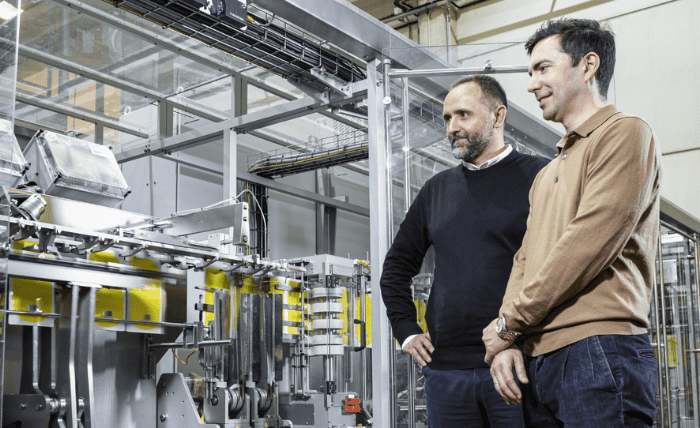 Packaging machine from Mespack with Franke linear guides
